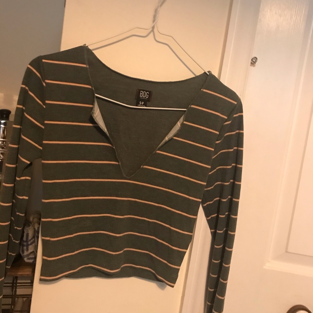 Striped crop top